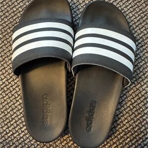 Adidas Black Comfort Slide Sandals